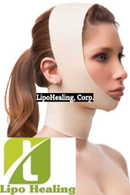 Load image into Gallery viewer, FACE Strap with LIPOFOAM NECK COMPRESSION CHIN STRAP UNISEX by LipoHealing, LLC.  SIZE MEDIUM FITS MOST
